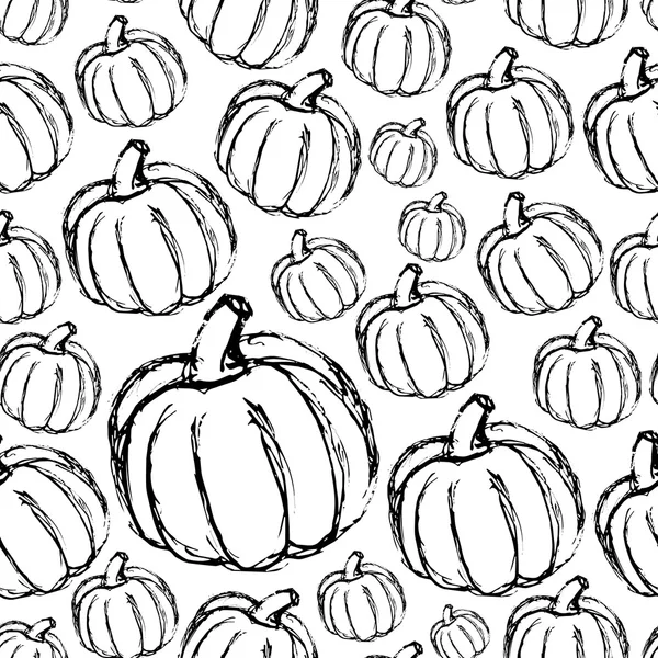 basit elle çizilmiş doodle kabak seamless modeli eps10