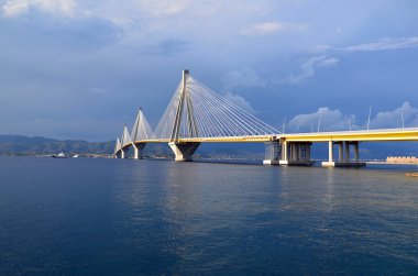 büyük deniz Köprüsü Rion Antirion Yunanistan Patras fotoğraf