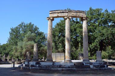 Olypia Yunanistan yaz fotoğrafçılıkta eski kalıntılar