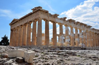 Parthenon Tapınağı Akropol Atina yaz fotoğraf