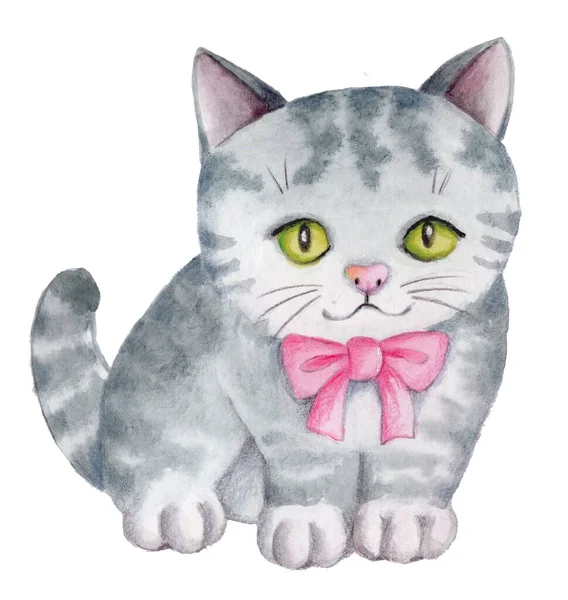 Love Cat - KawaiiStuff - Drawings & Illustration, Animals, Birds, & Fish,  Cats & Kittens, Non-Pedigreed Cats, Solid & White Colored Cat - ArtPal