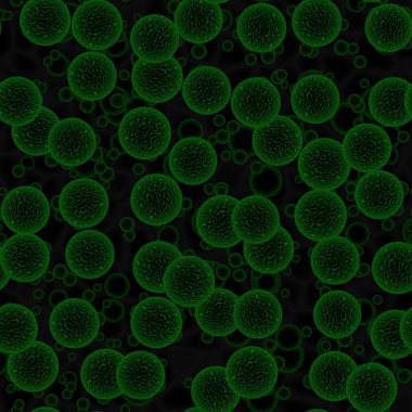 Yeşil soyut virüsler