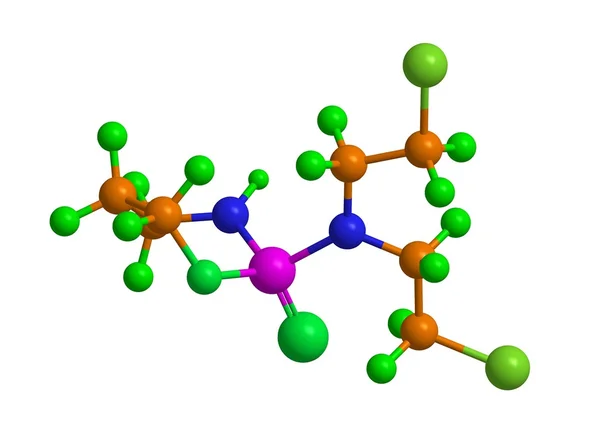 Struttura molecolare Ciclofosfamide — Foto Stock