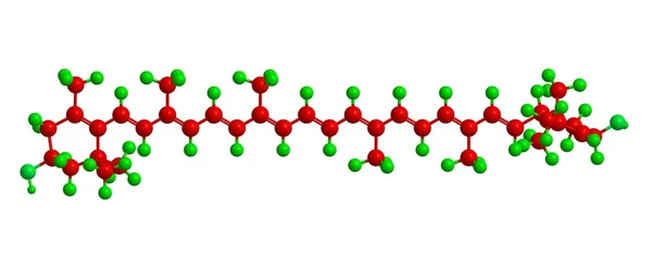 Estrutura molecular Luteína — Fotografia de Stock