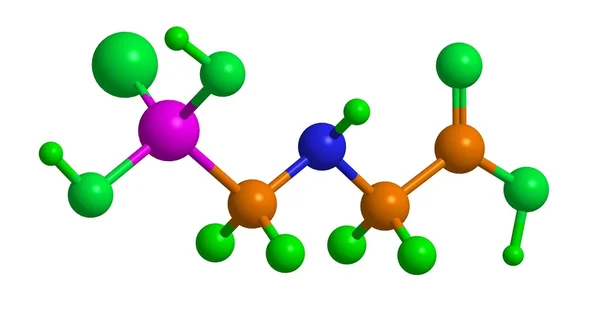 Molekularna struktura glifosatu — Zdjęcie stockowe