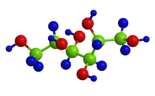 Manitol - estructura molecular —  Fotos de Stock