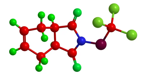 Estructura molecular del captán — Foto de Stock