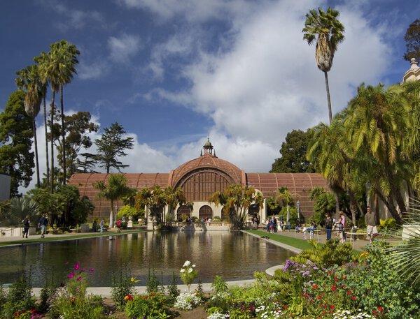 SAN DIEGO, California, USA - March 14, 2016: Botanical Building, San Diego, USA