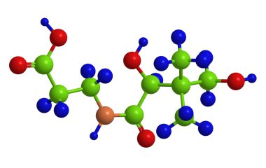 Panthotenic asit (vitamin B5 moleküler yapısı)
