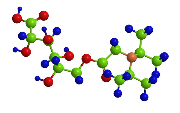 Struttura molecolare dell'acido pangamico (vitamina B15 ) — Foto Stock