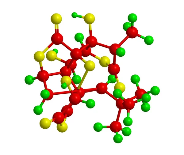 Molekylstruktur för Ginkgolide B (Ginkgo biloba träd) — Stockfoto