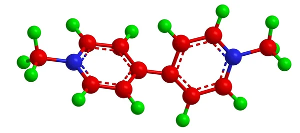 Molecular structure of Paraquat — Stock Photo, Image