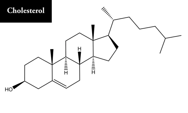 Estrutura molecular do colesterol — Fotografia de Stock