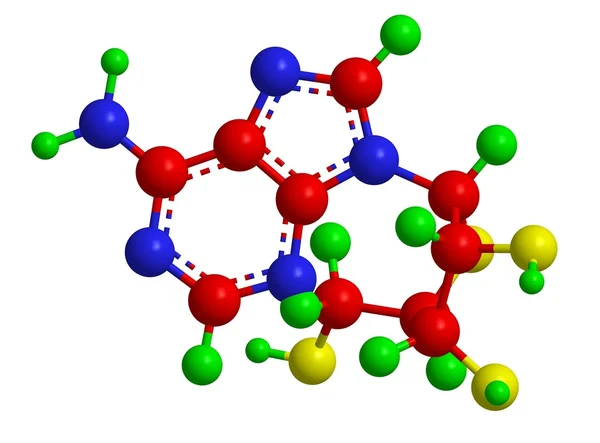 Estructura molecular de la adenosina — Foto de Stock