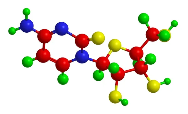 Estructura molecular del trifosfato de citidina —  Fotos de Stock