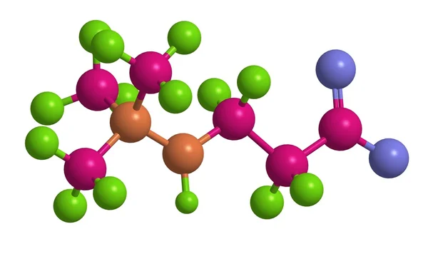 Molekylstruktur för Meldonium, 3d-rendering — Stockfoto