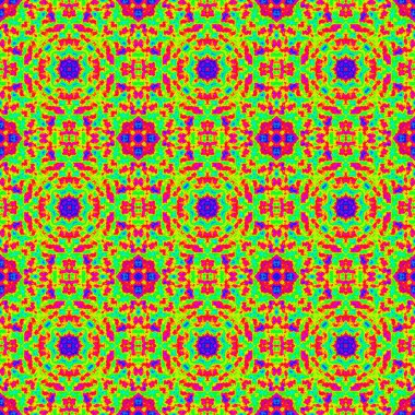 Sürekli değişen desen (yeşil ve mor) 