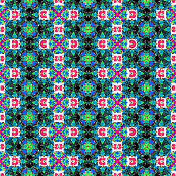 Kaleidoskopický vzorek (modrá) — Stock fotografie