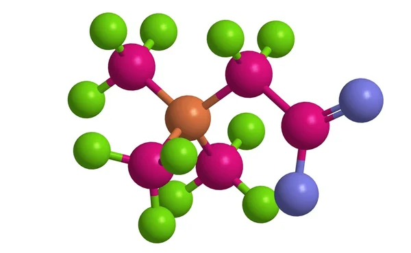 Molecular structure of betaine,3D rendering — Stock Photo, Image