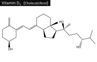 (D3 vitamini kolekalsiferol moleküler yapısı)