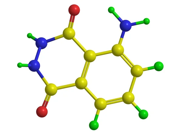 Molekularna struktura luminol — Zdjęcie stockowe