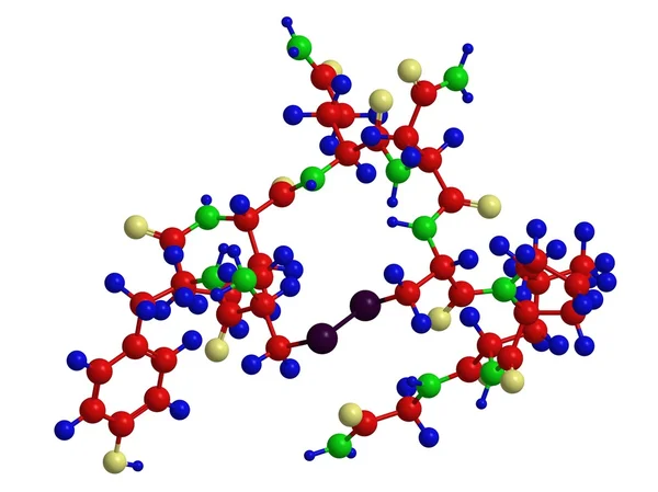Molekulare Struktur des Hormons Oxytocin — Stockfoto