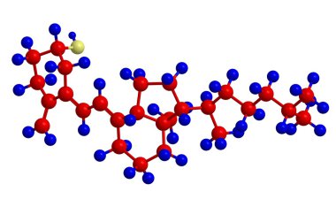 D3 vitamini (cholecalciferol moleküler yapısı)