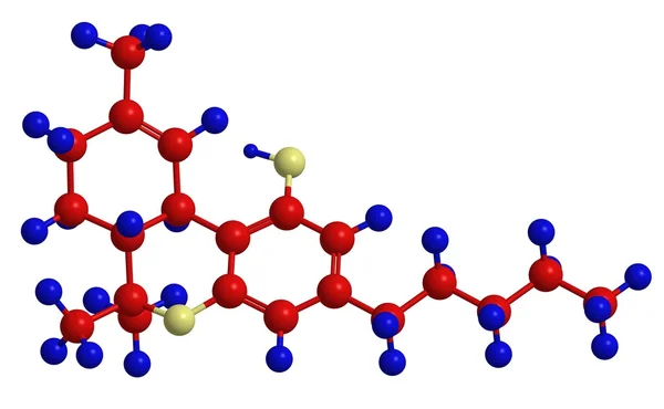 Molekulare Struktur von Tetrahydrocannabinol (thc)) — Stockfoto