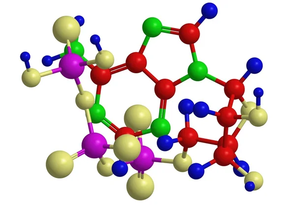 Молекулярная структура аденозинтрифосфата (АТФ) ) — стоковое фото