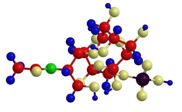 Молекулярна структура хондроїтину сульфату — стокове фото