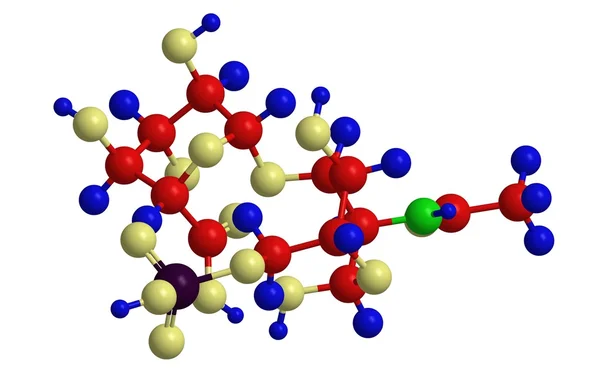 Estructura molecular del sulfato de condroitina — Foto de Stock