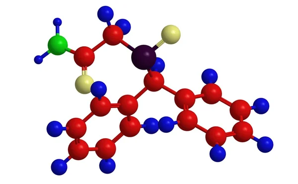 Struttura molecolare del modafinil — Foto Stock