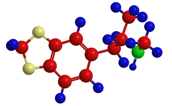 Estrutura molecular de MDMA (ectasy ) — Fotografia de Stock