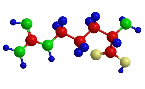 Molekuláris szerkezete az arginin — Stock Fotó