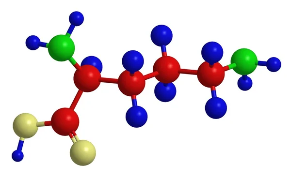 Estrutura molecular da ornitina — Fotografia de Stock