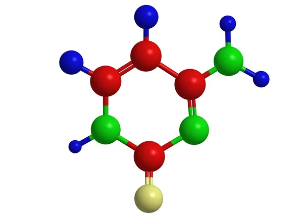 Estructura molecular de la citosina — Foto de Stock