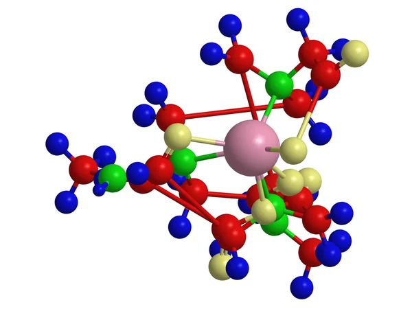 Moleculaire structuur van gadolinium diamide zuur MRI contrastmiddel - — Stockfoto