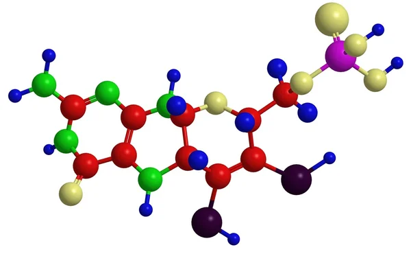 Estructura del cofactor molibdopterina — Foto de Stock