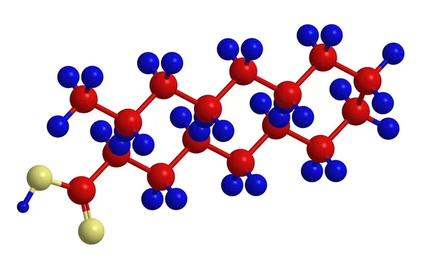 Пальмитиновая кислота (гексадекановая кислота) ) — стоковое фото