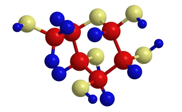 Estructura molecular de la glucosa (azúcar de uva) ) —  Fotos de Stock