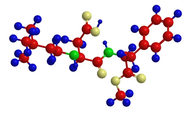 Molekylstruktur för neotame — Stockfoto