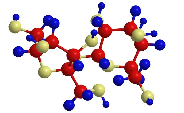 Moleculaire structuur van sacharose — Stockfoto