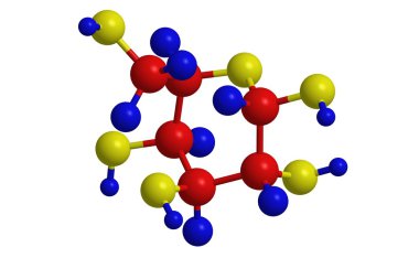 Saccharide galaktoz moleküler yapısı