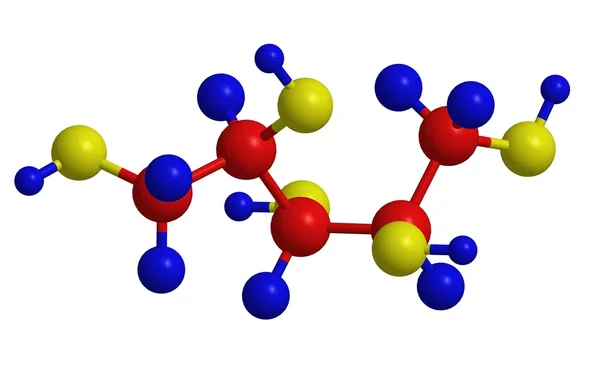 Molekularna struktura fermentuje arabinozy saccharide — Zdjęcie stockowe