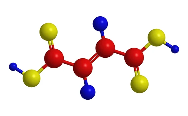Estrutura molecular do ácido fumárico — Fotografia de Stock