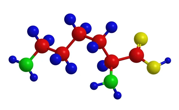 Moleculaire structuur van lysine — Stockfoto