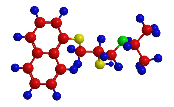 Estrutura molecular do propranolol — Fotografia de Stock