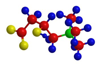 Molecular structure of carnitine clipart