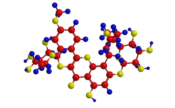 Icariin - estructura molecular —  Fotos de Stock