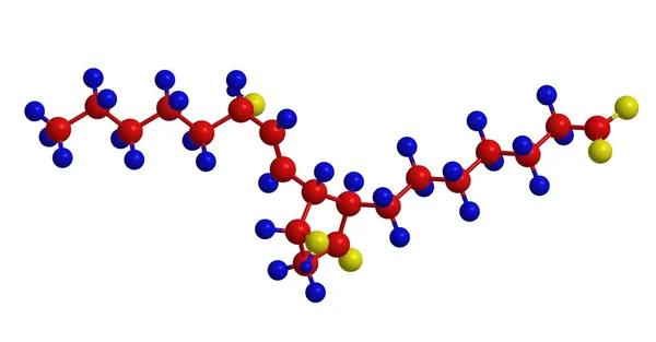 Простагландин Е1 - молекулярная структура — стоковое фото